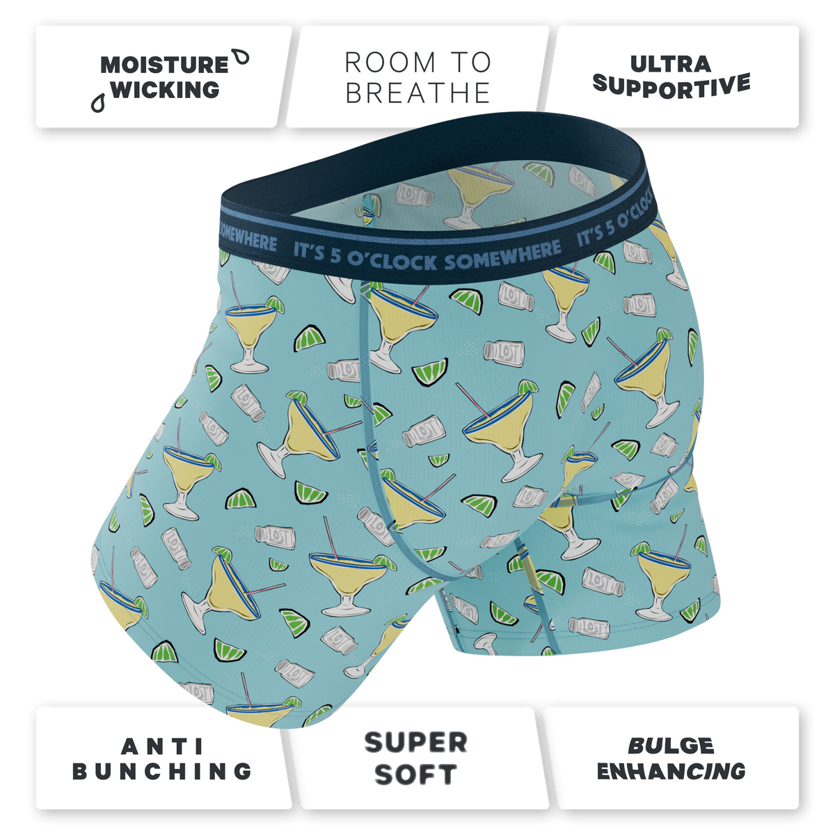 The Wasting Away | Shinesty x Margaritaville® Ball Hammock® Pouch Underwear With Fly - Shinesty