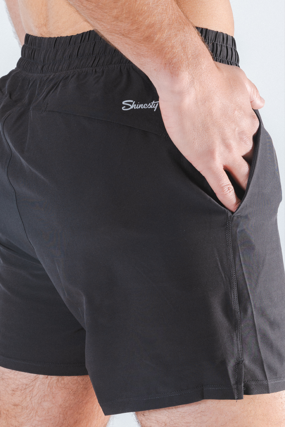 The Water Break | Black and Green Neon Ball Hammock® 5 Inch Athletic Shorts - Shinesty