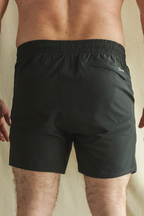 The Water Break | Black and Green Neon Ball Hammock® 5 Inch Athletic Shorts - Shinesty