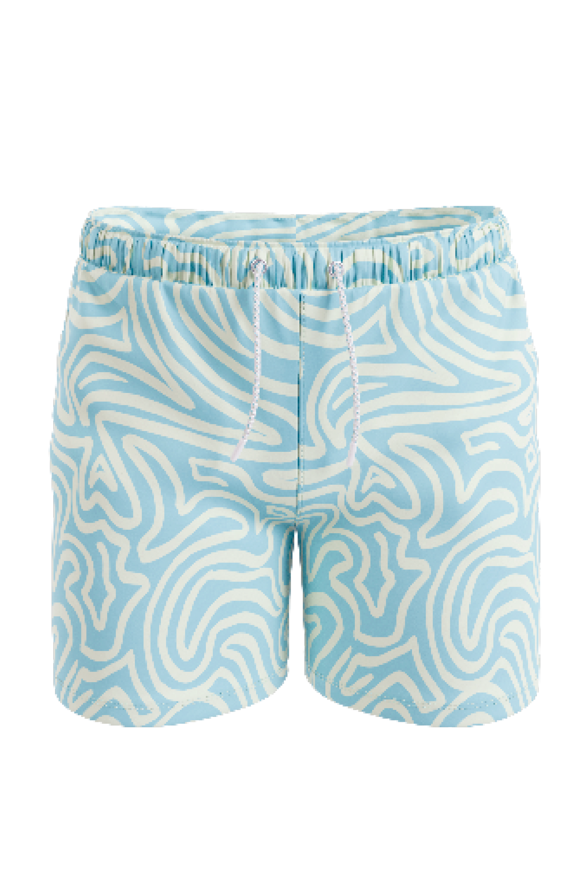 The Water Park | Neon Abstract Line Ball Hammock® Pouch 8" Swim Trunks - Shinesty