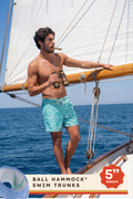 The Water Park | Neon Abstract Line Ball Hammock® Pouch 5" Swim Trunks - Shinesty