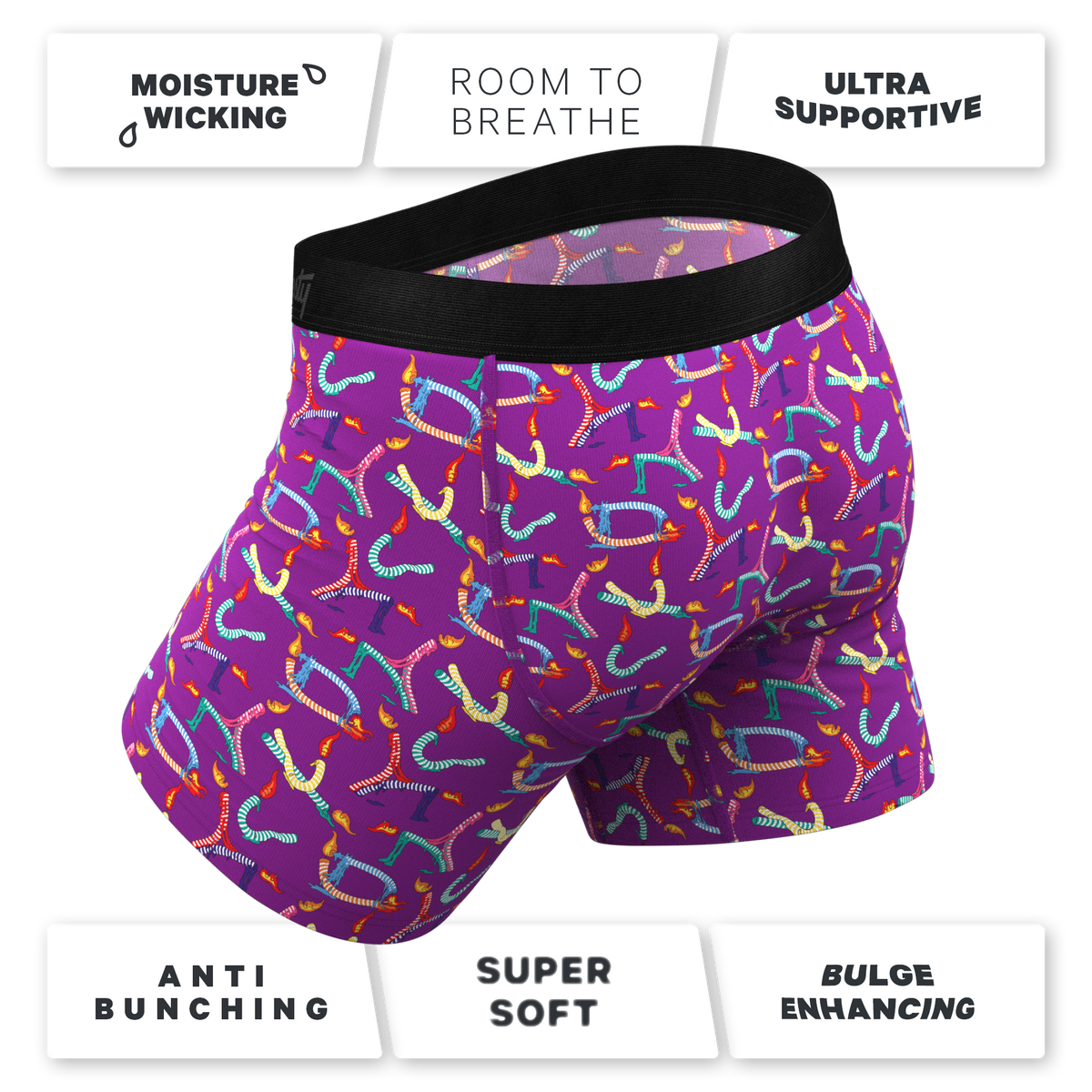 The Wax Play | Birthday Candles Ball Hammock® Pouch Underwear With Fly - Shinesty