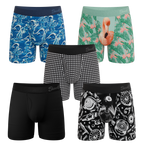 The Weekend Rotation | Ball Hammock® Pouch Boxer Briefs with Fly 5 Pack - Shinesty