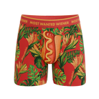The Wiener In Paradise | Shinesty X Wienerschnitzel Tropical Ball Hammock® Magnum Big Pouch Underwear - Shinesty