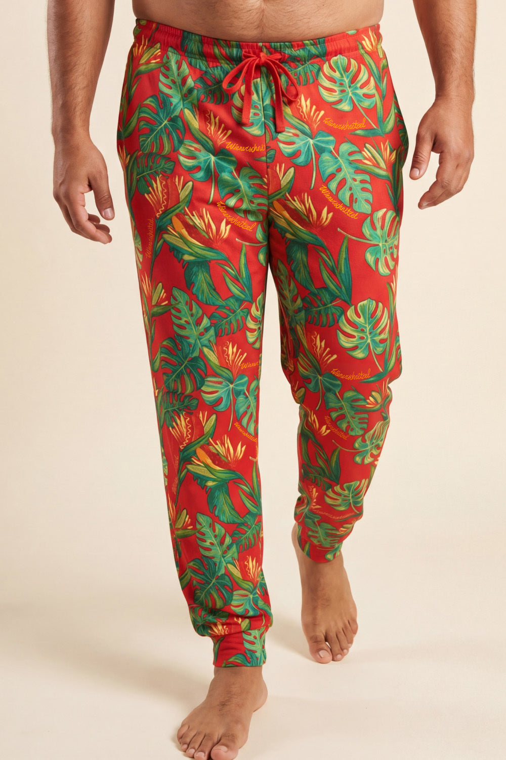 The Wiener In Paradise | Shinesty X Wienerschnitzel Tropical SleepDeep™ Men’s Pajama Joggers - Shinesty