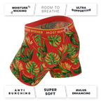 The Wiener In Paradise | Shinesty X Wienerschnitzel Tropical Ball Hammock® Pouch Underwear With Fly - Shinesty