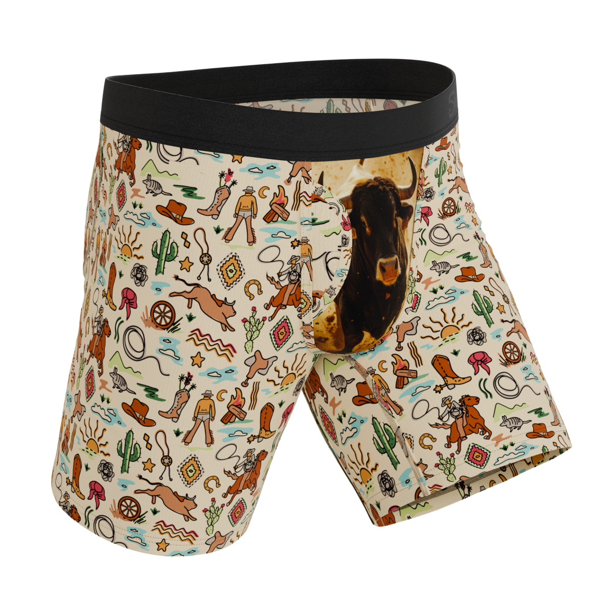 The Wild Bandit | Bull Ball Hammock® Boxer - Long Leg - Shinesty