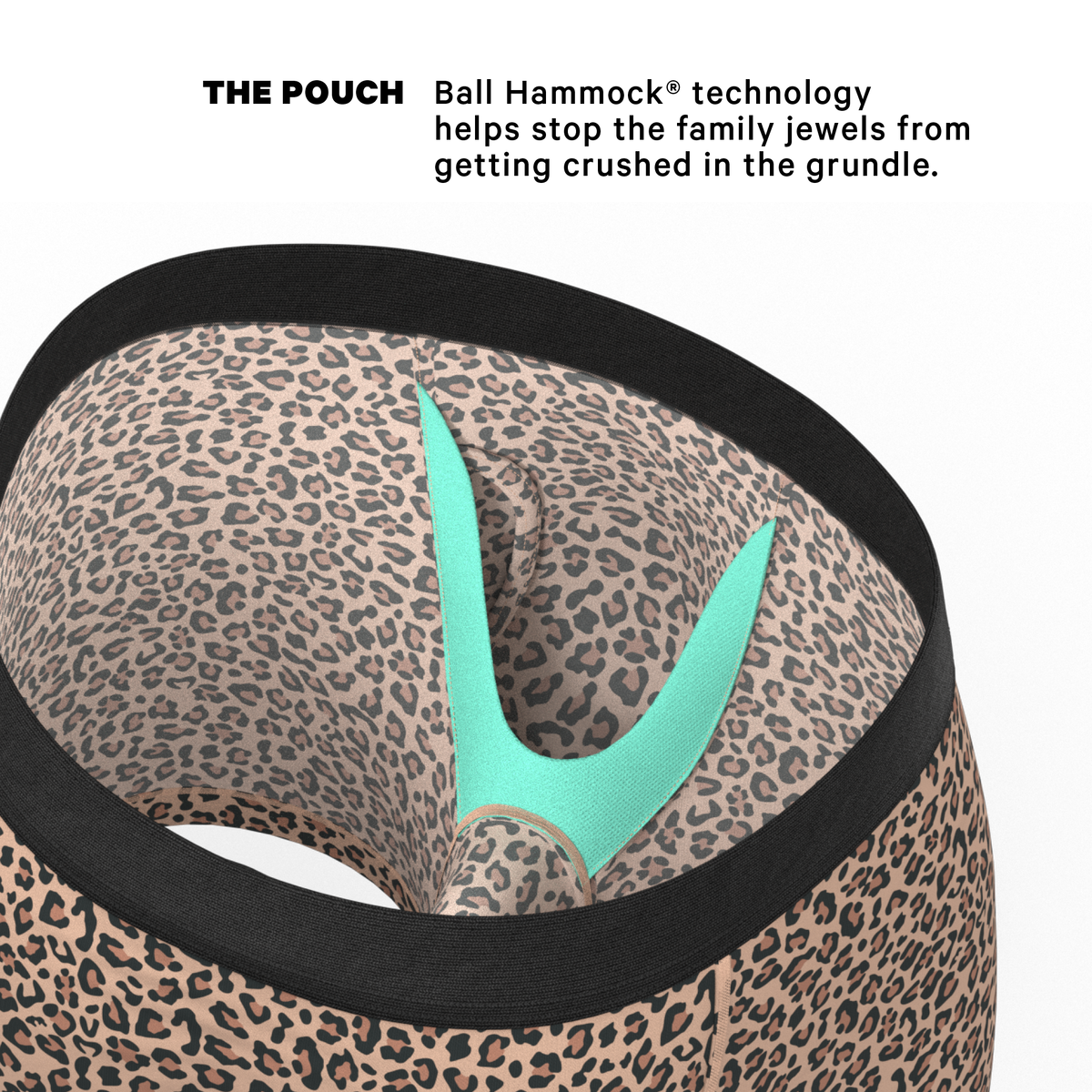 The Wild Cat | Leopard Print Ball Hammock® Pouch Underwear With Fly - Shinesty