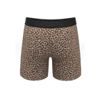 The Wild Cat | Leopard Print Ball Hammock® Pouch Underwear With Fly - Shinesty