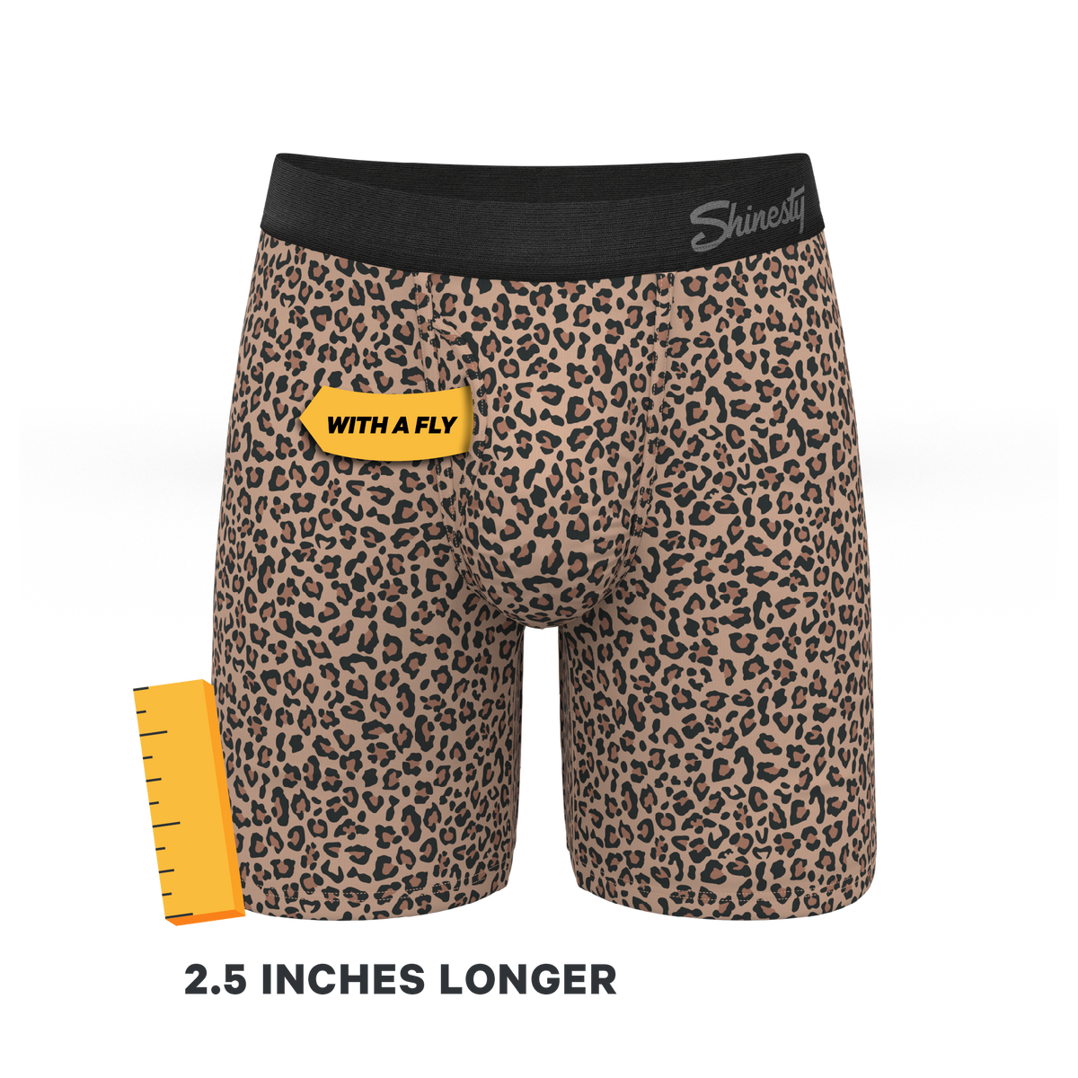 The Wild Cat | Leopard Print Ball Hammock® Boxer - Long Leg - Shinesty