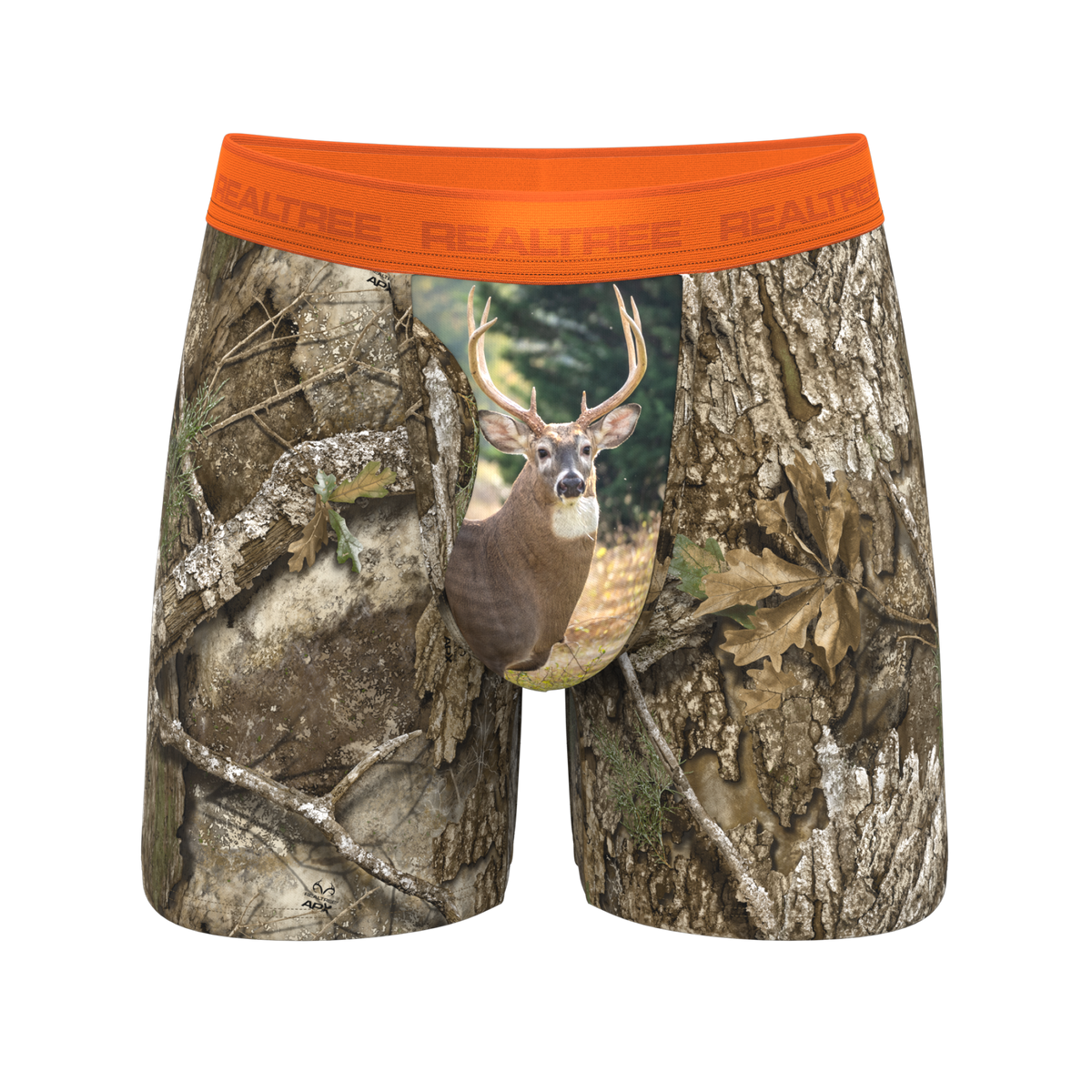The Wild Game | Realtree x Shinesty Neon Orange Ball Hammock® Pouch Underwear With Fly - Shinesty