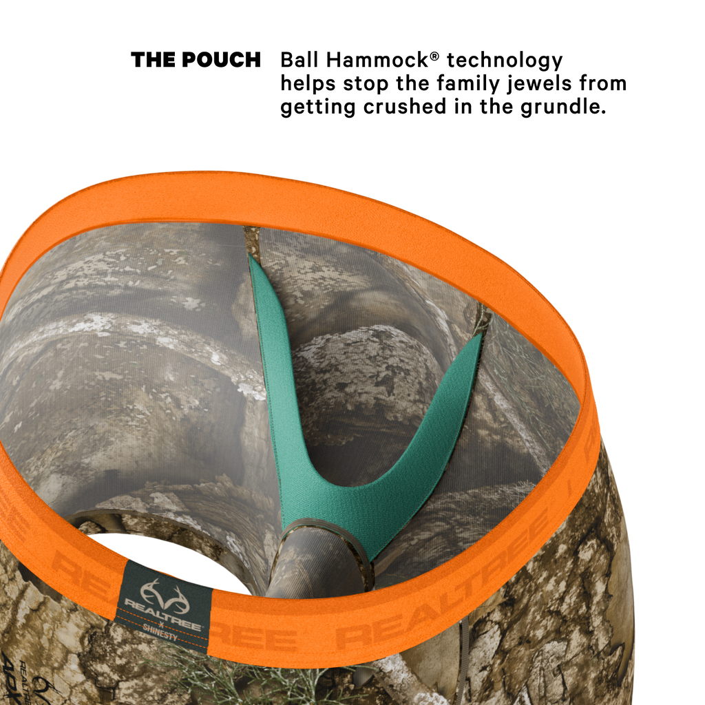 The Wild Game | Realtree x Shinesty Neon Orange Ball Hammock® Pouch Underwear - Shinesty