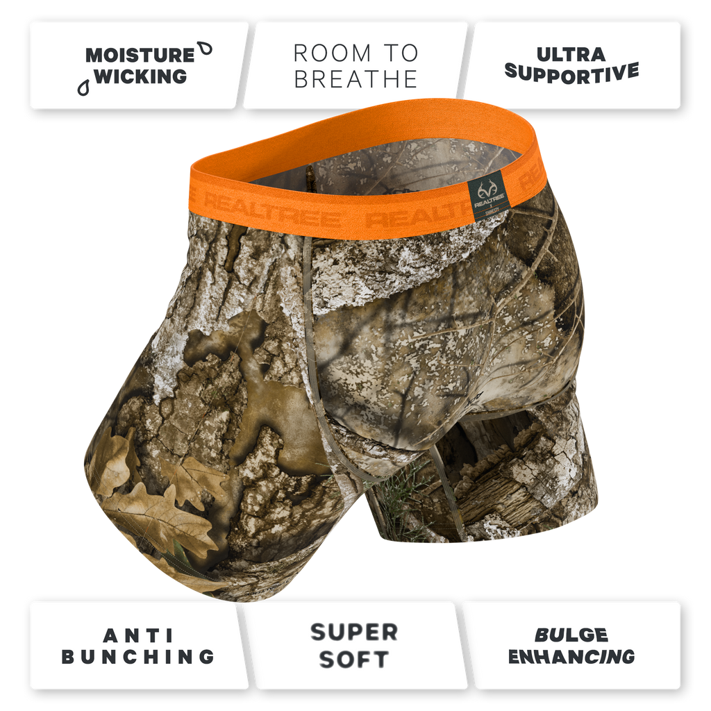 The Wild Game | Realtree x Shinesty Neon Orange Ball Hammock® Pouch Underwear - Shinesty