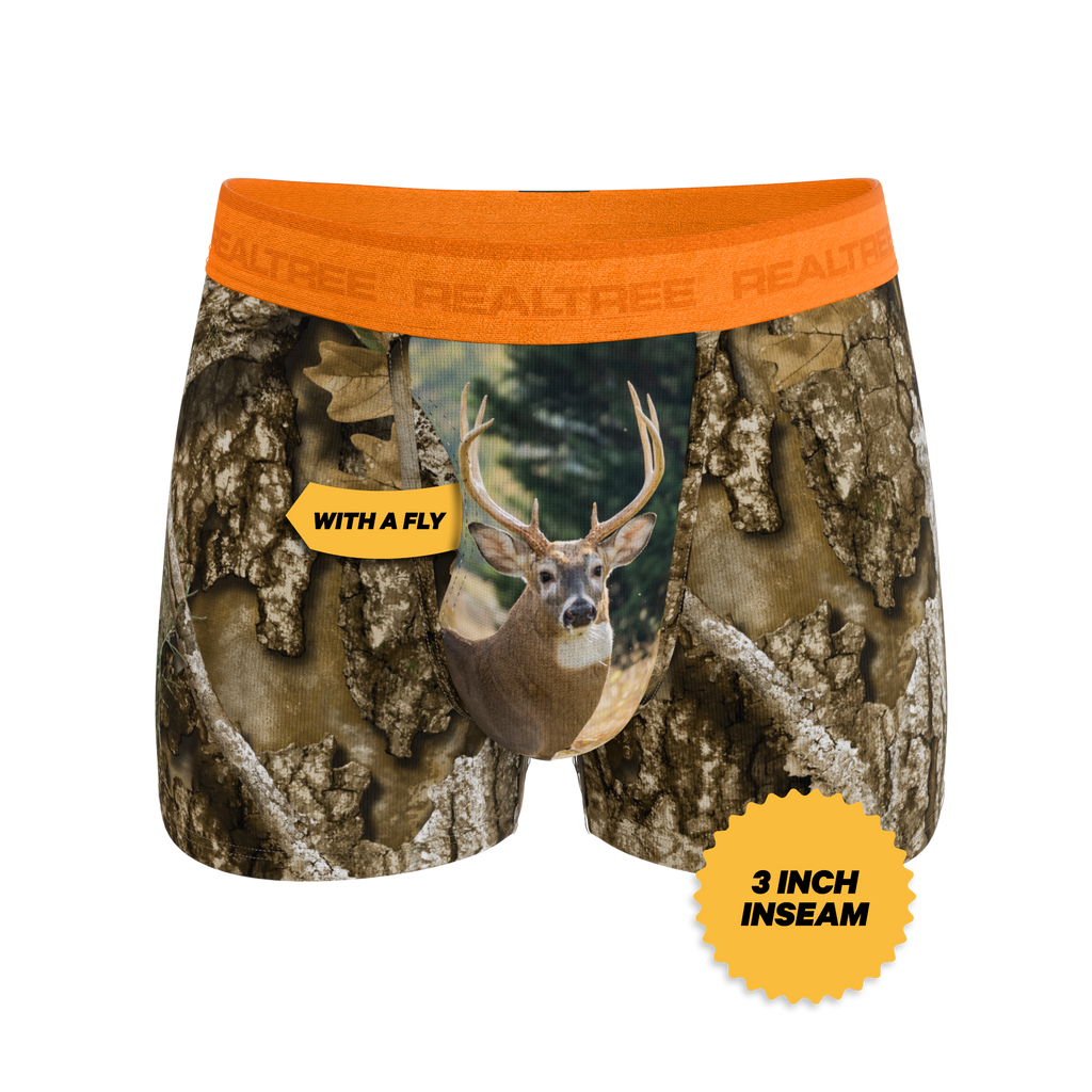 The Wild Game | Realtree x Shinesty Neon Orange Ball Hammock® Pouch Trunks Underwear - Shinesty