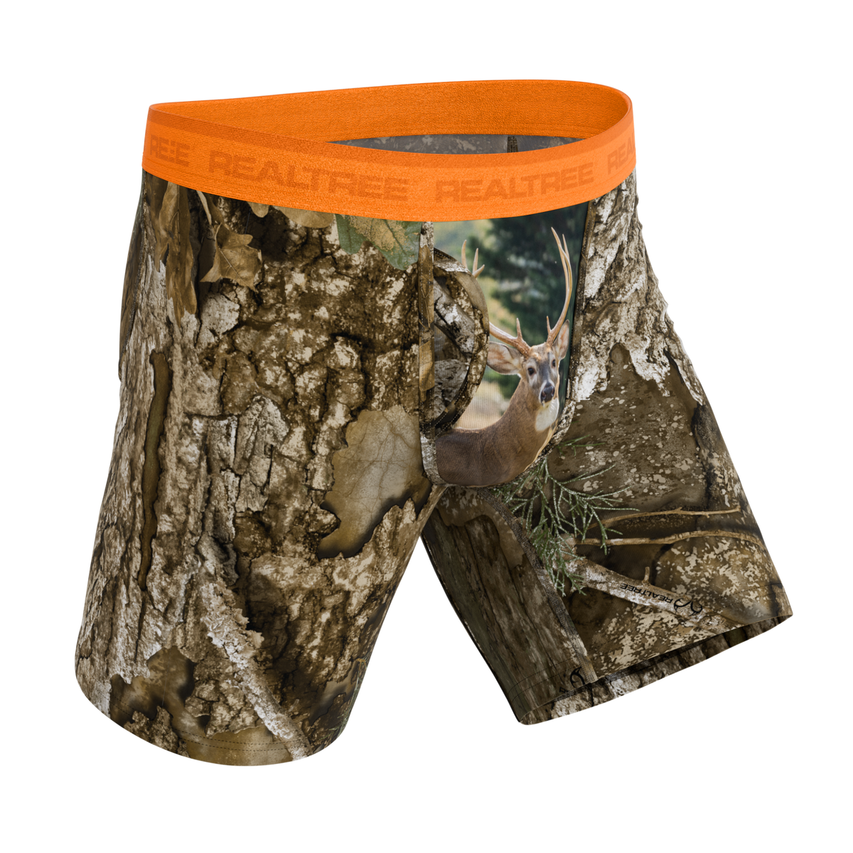 The Wild Game | Realtree x Shinesty Neon Orange Ball Hammock® Boxer - Long Leg - Shinesty