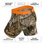 The Wild Game | Realtree x Shinesty Neon Orange Ball Hammock® Boxer - Long Leg - Shinesty