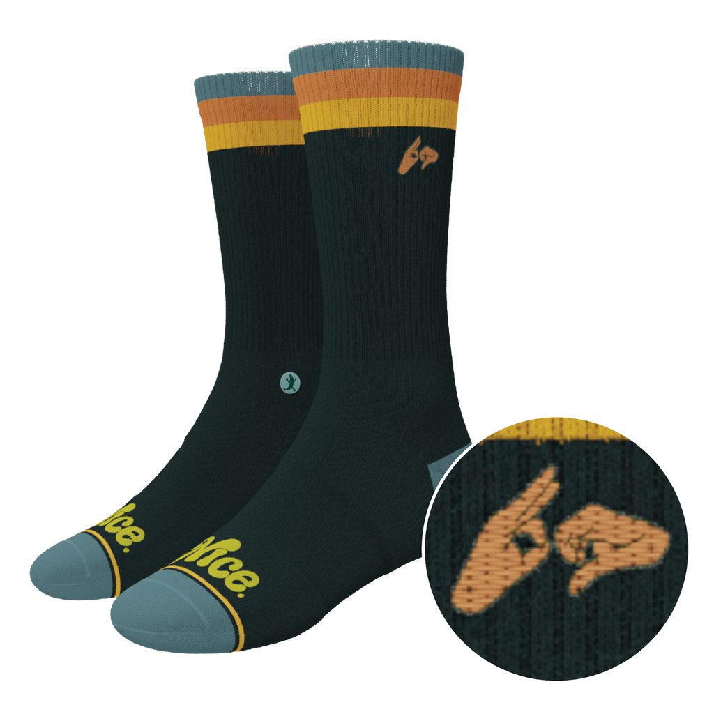 The Wine Dine & 69 | Route 69 Heel Hammock™ Crew Socks - Shinesty