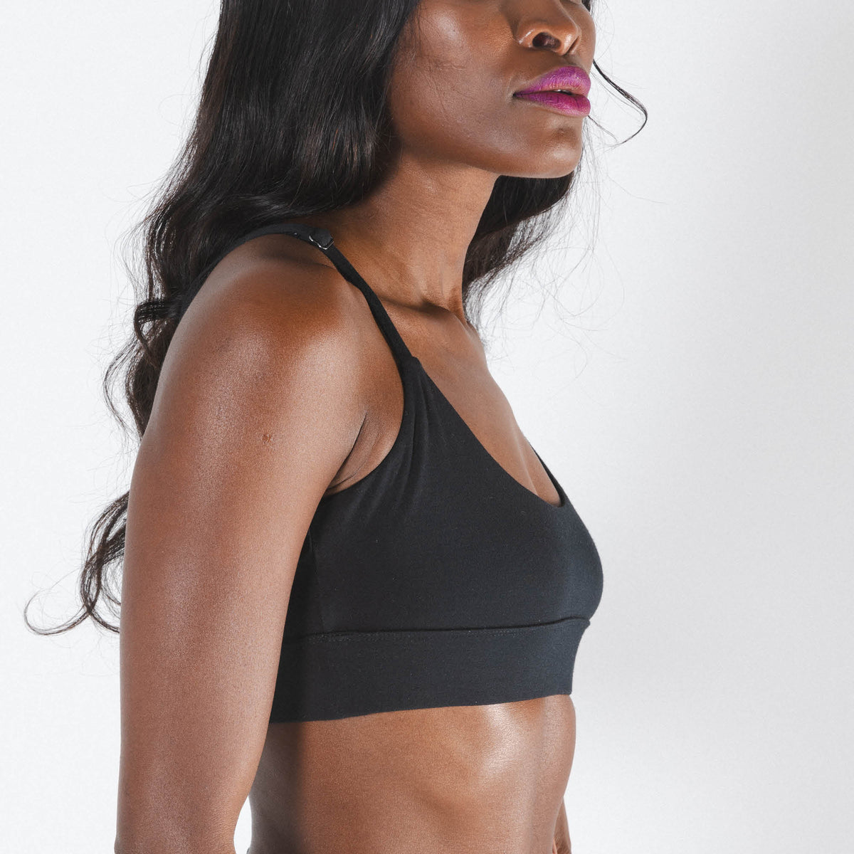 The Threat Level Midnight | Black Boob Hammock™ Scoop Bralette - Shinesty