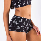 The Bare Back Bones | Glow in the Dark Skeletons Modal Boyshort Underwear - Shinesty