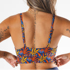 The San Diego Sunrise | Tropical Foliage Boob Hammock™ Scoop Bralette - Shinesty