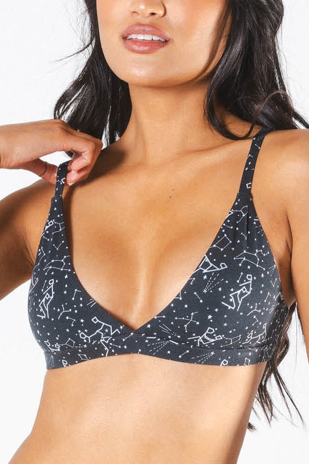 The Big Bang | Glow in the Dark Constellation Boob Hammock™ Triangle Bralette - Shinesty
