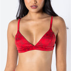 The Shaking Sheets | Valentine's Day Women’s Silk Triangle Bralette - Shinesty