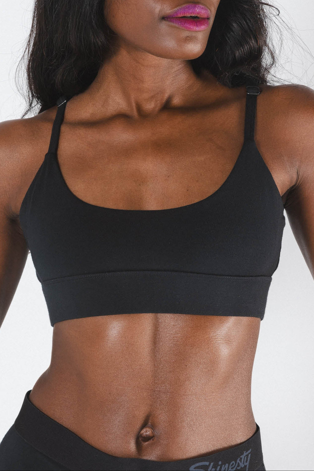 The Threat Level Midnight | Black Boob Hammock™ Scoop Bralette - Shinesty