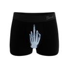 The XXX Ray | Middle Finger X Ray Ball Hammock® Pouch Trunks Underwear - Shinesty