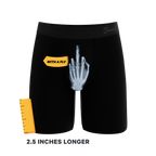 The XXX Ray | Middle Finger X Ray Ball Hammock® Boxer - Long Leg - Shinesty