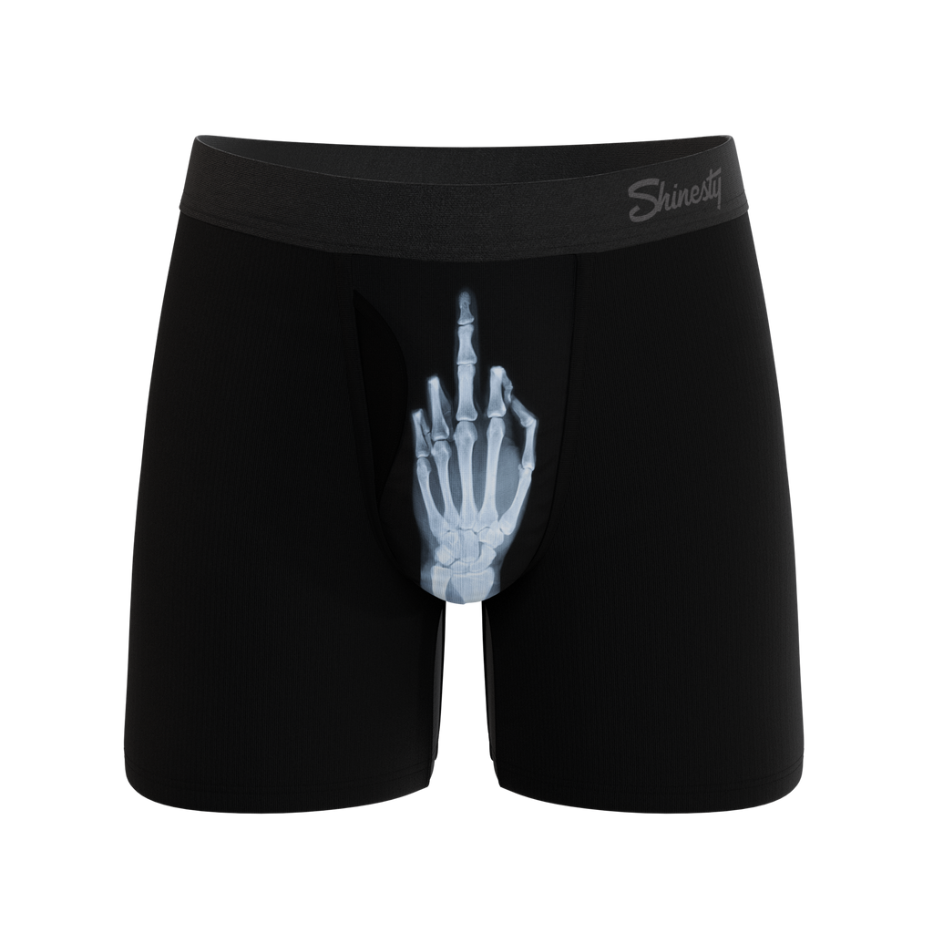 The XXX Ray | Middle Finger X Ray Ball Hammock® Magnum Big Pouch Underwear - Shinesty