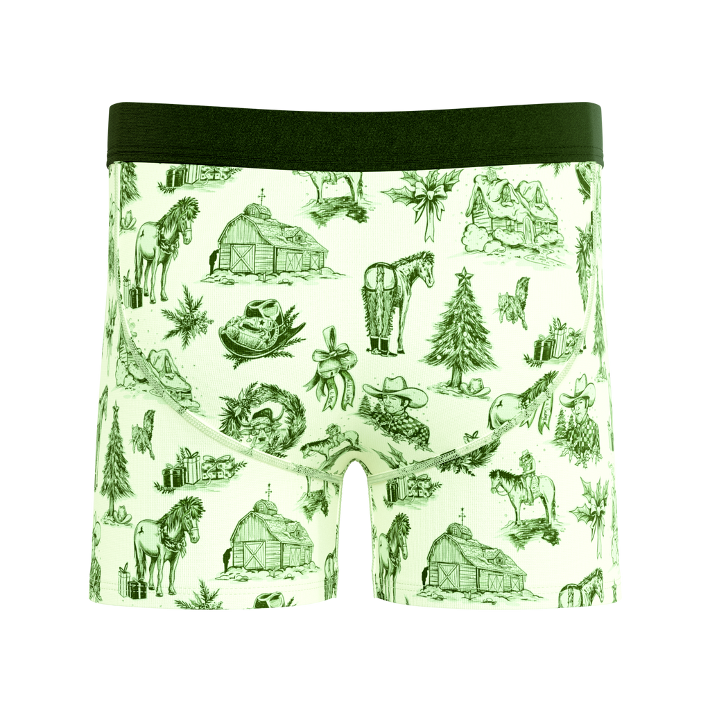 The Western Wonderland | Western Toile Youth Boxer Briefs - Shinesty