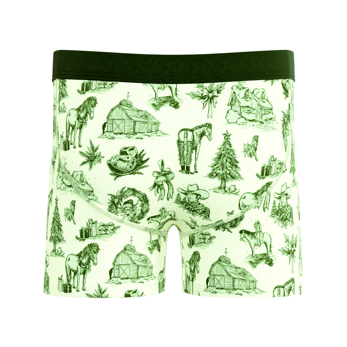 The Western Wonderland | Western Toile Youth Boxer Briefs - Shinesty