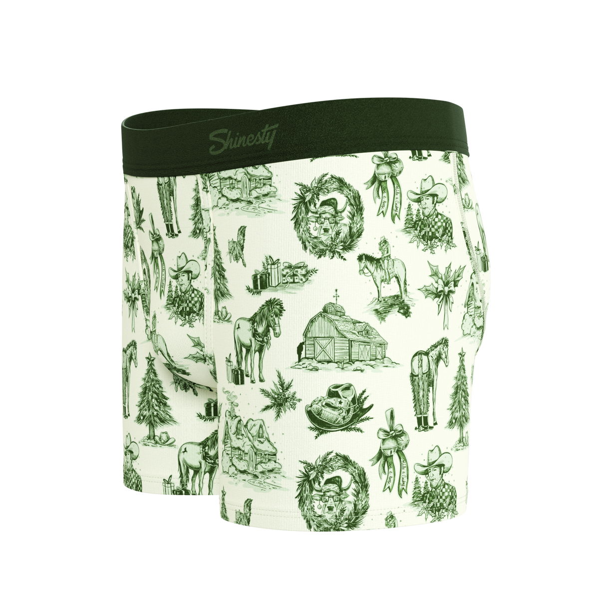 The Western Wonderland | Western Toile Youth Boxer Briefs - Shinesty