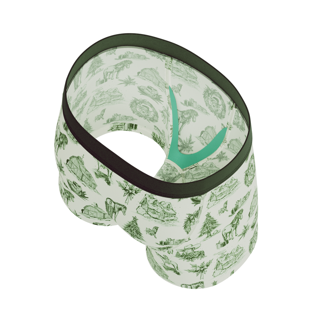 The Western Wonderland | Western Toile Youth Boxer Briefs - Shinesty
