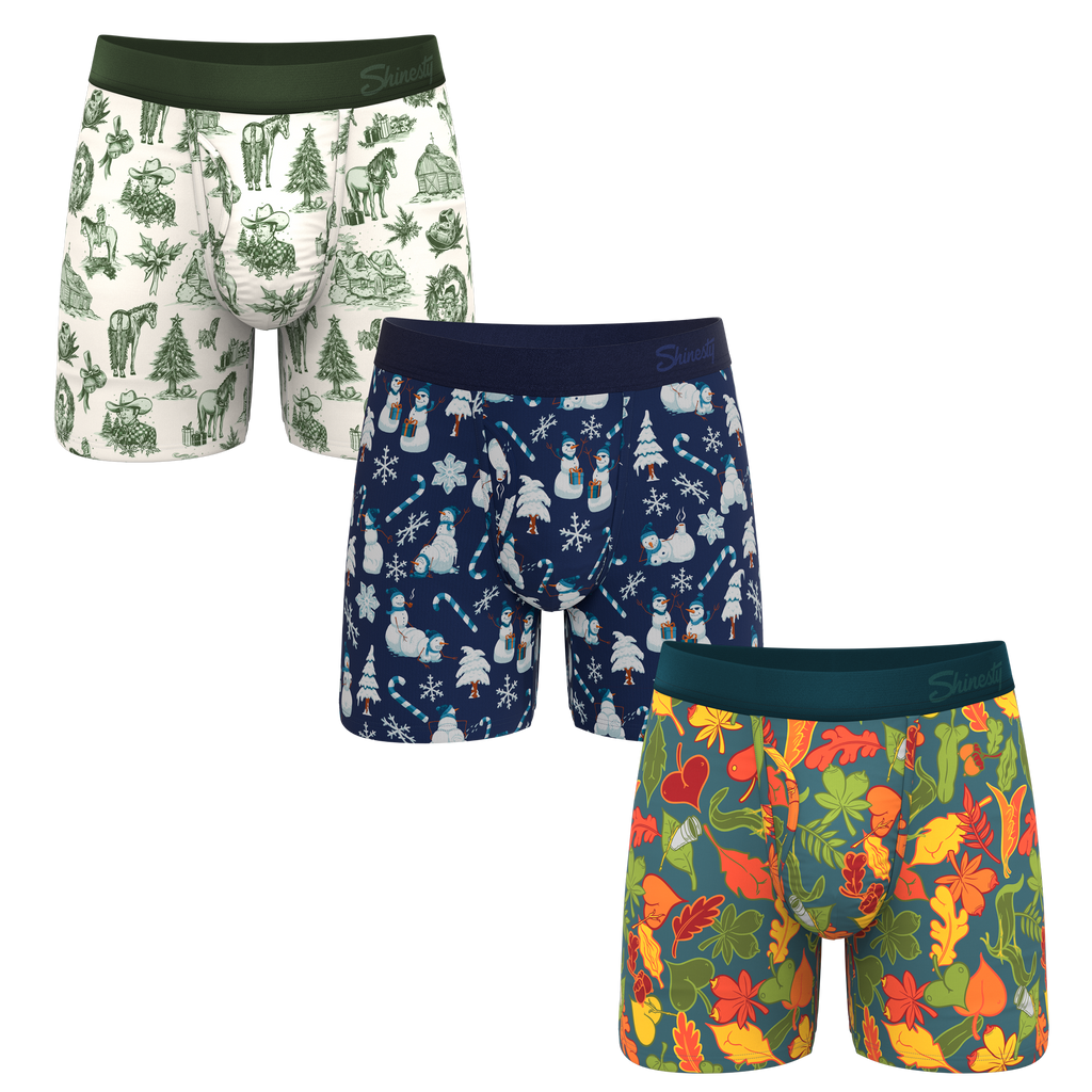 The Xmas Cheer | Ball Hammock® Pouch Boxer Briefs with Fly 3 Pack - Shinesty