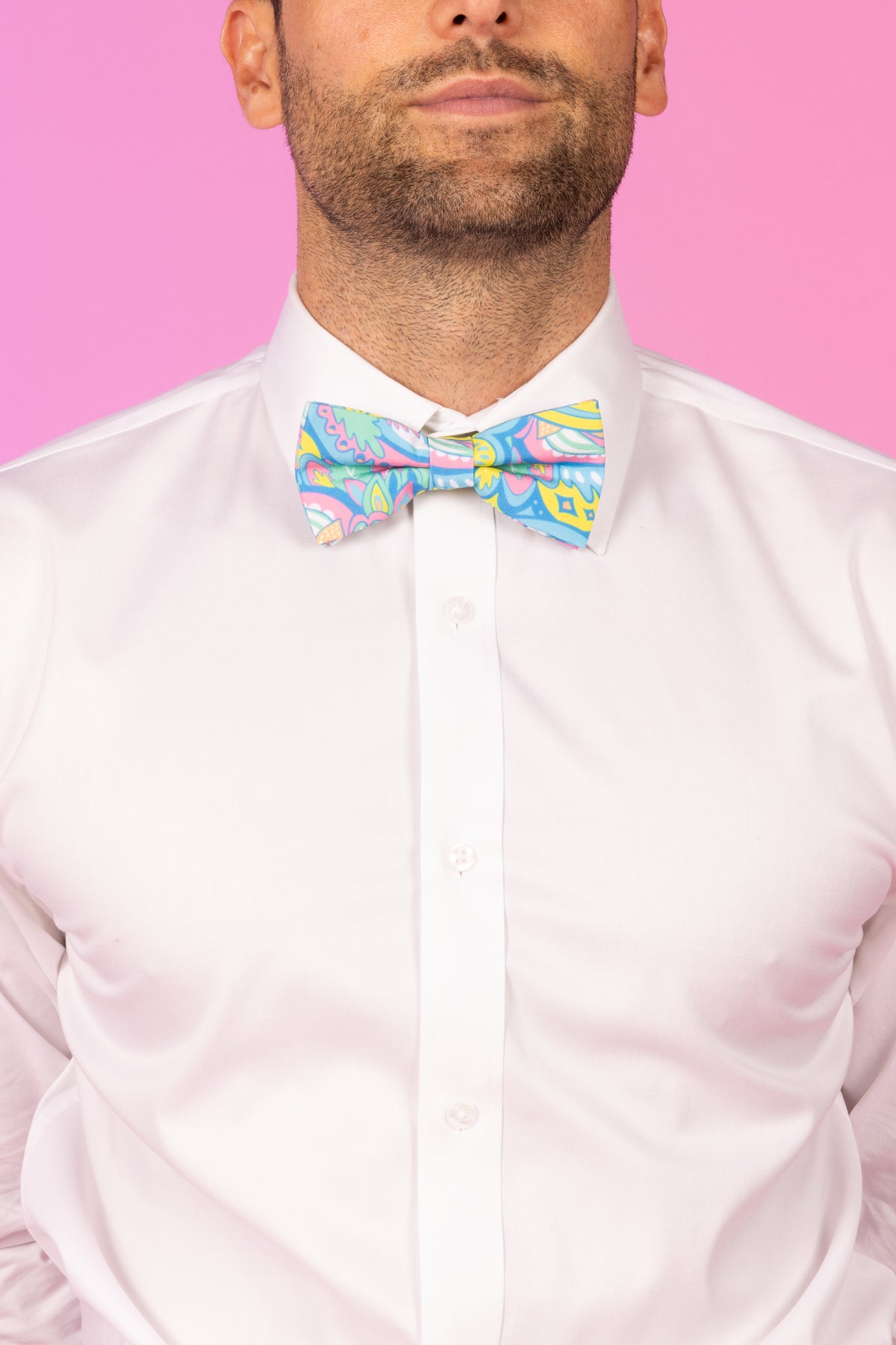 The April Showers | Abstract Paisley Bow Tie - Shinesty