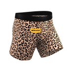 The Most Def | Leopard Print Ball Hammock® Pouch Underwear With Fly - Shinesty