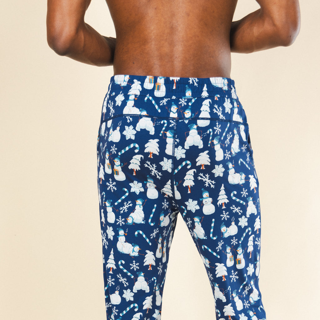 The Big Blizzard | Naughty Snowmen SleepDeep™ Men’s Pajama Joggers - Shinesty