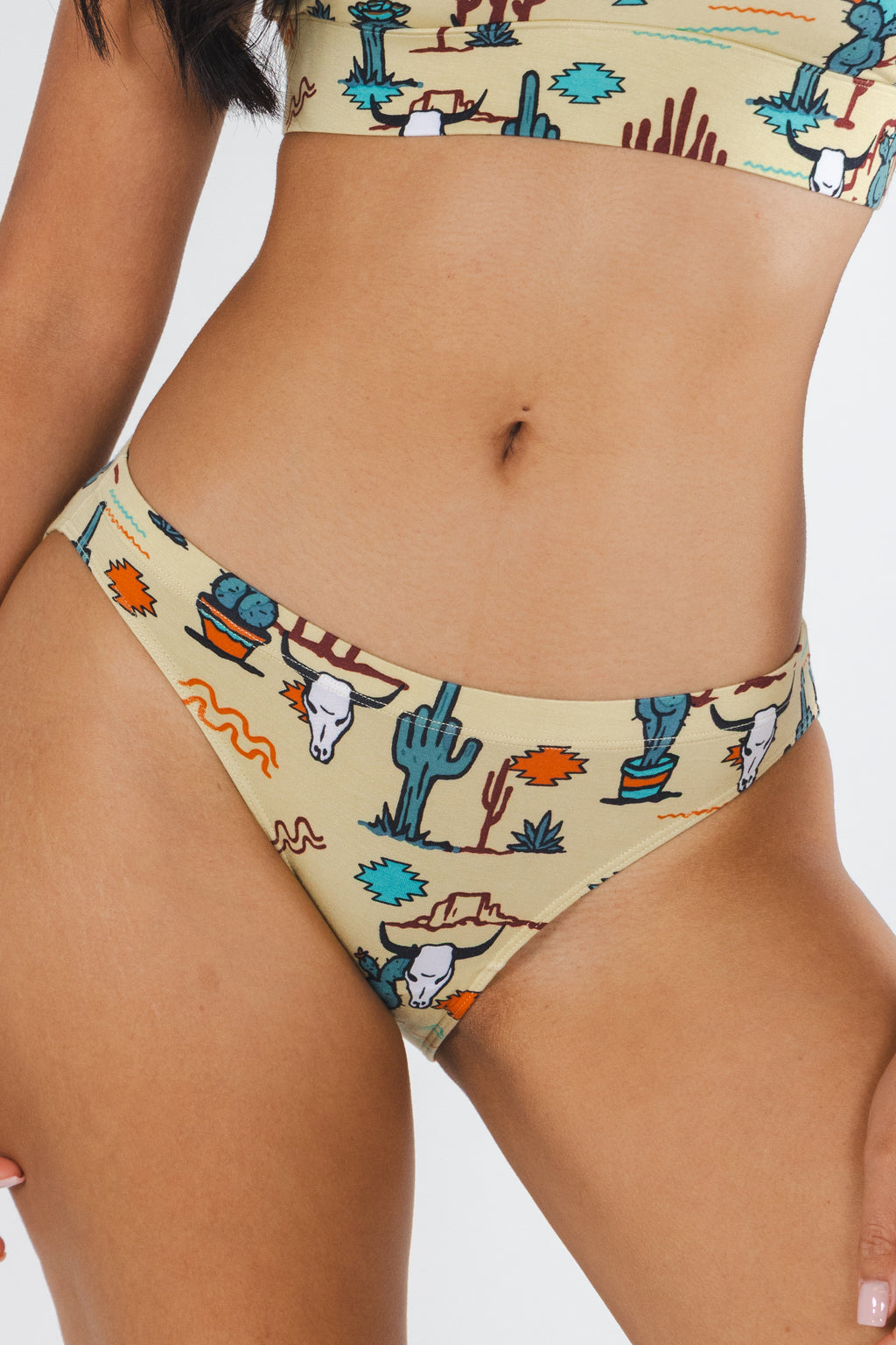 The Mirage | Western Cactus Modal Bikini Underwear - Shinesty