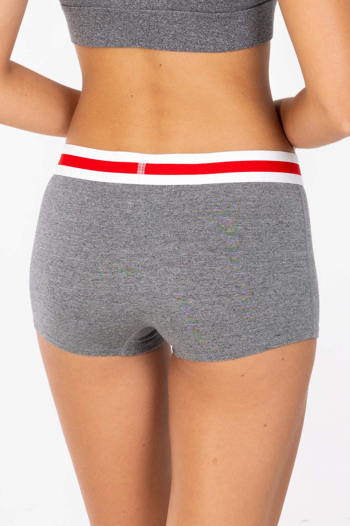 The Koala Camo | Dark Heather Grey Modal Boyshort Underwear with Waistband - Shinesty