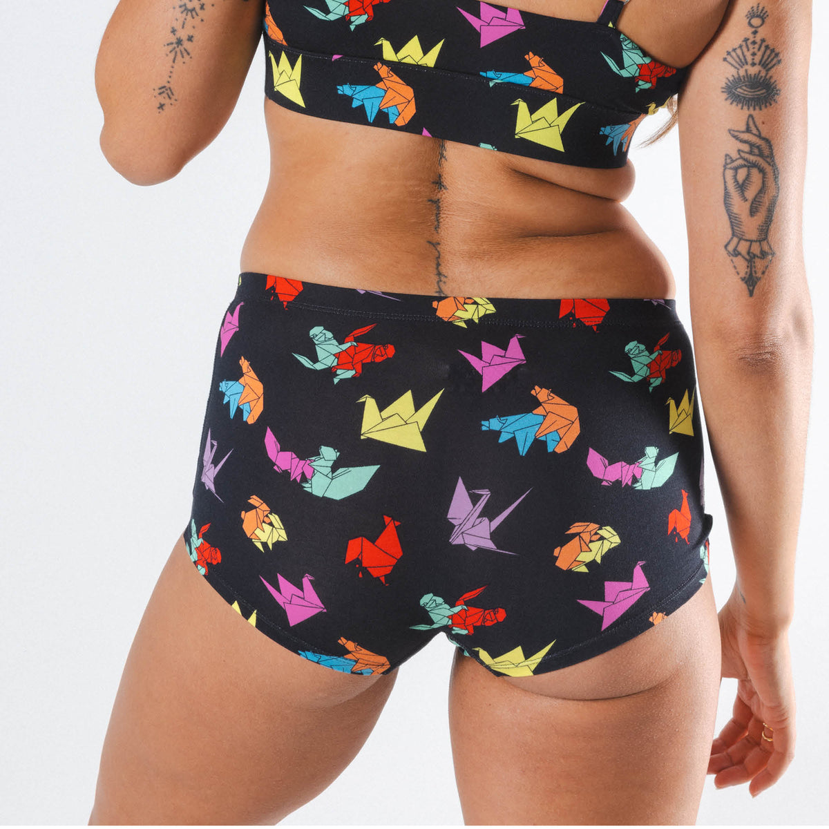 The Fold Fashioned | Origami Modal Boyshort Underwear - Shinesty