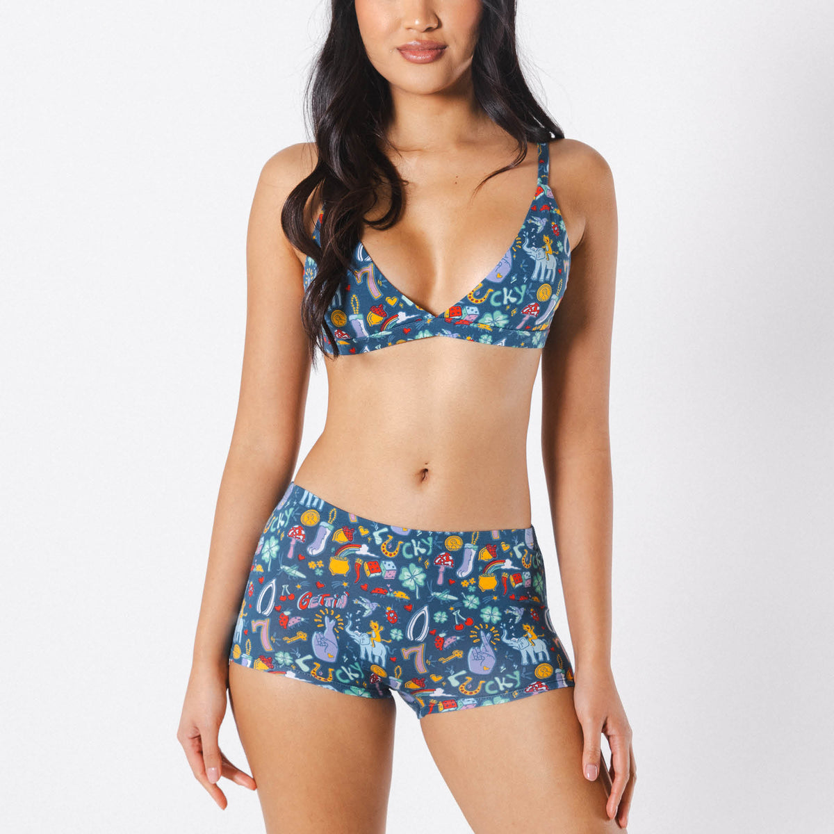 The Lucky Duck | Lucky Symbols Modal Boyshort Underwear - Shinesty