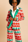The Red Ryder | Women's Knit Print Christmas Suit - Shinesty