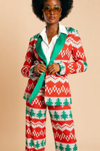 The Red Ryder | Women's Knit Print Christmas Suit - Shinesty