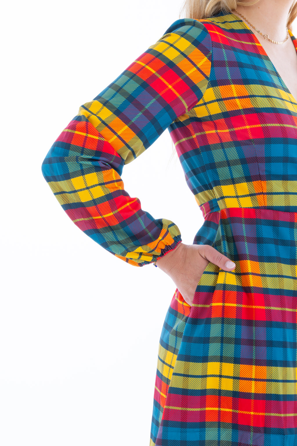 The Apple Cider | Fall Plaid Wrap Dress - Shinesty