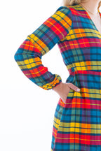 The Apple Cider | Fall Plaid Wrap Dress - Shinesty