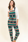 The Classic Caroler | Holiday Fair Isle Women's Pajamaralls® - Shinesty