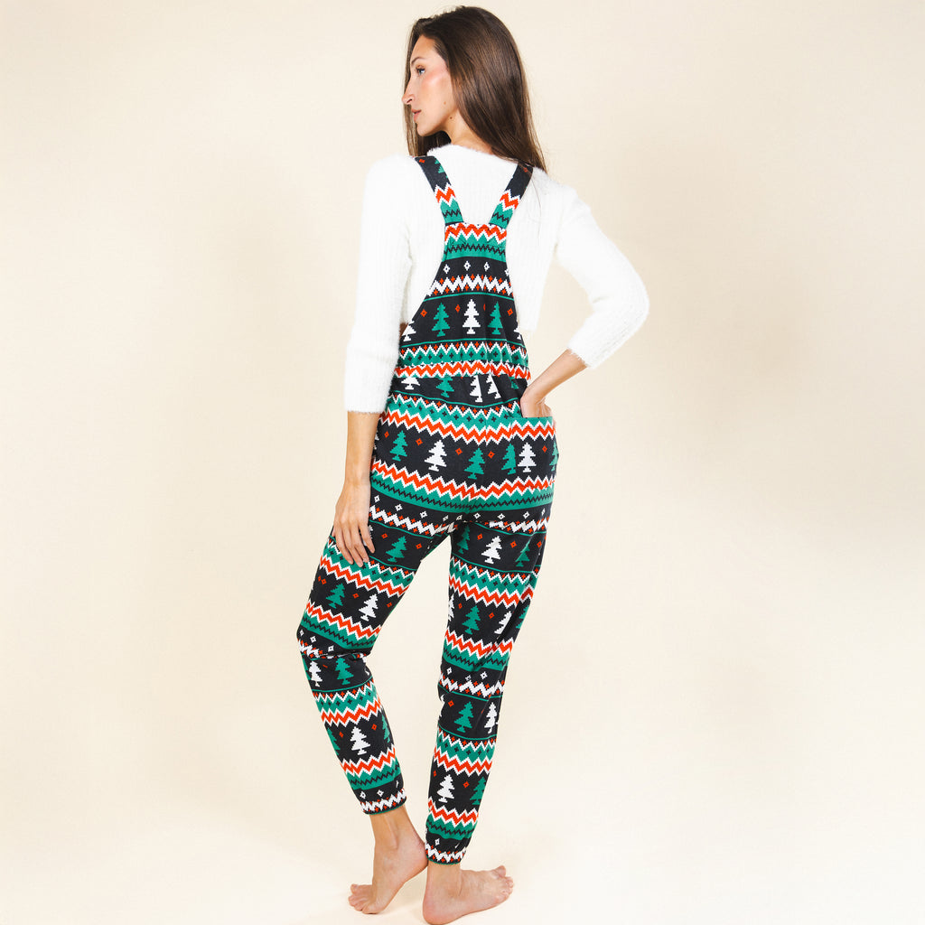 The Classic Caroler | Holiday Fair Isle Women's Pajamaralls® - Shinesty