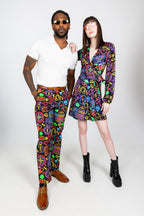 The Crown Casino | Neon Vegas Lights Suit Pants - Shinesty