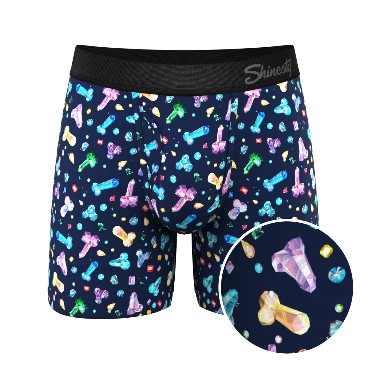 The Family Jewels | Testicular Cancer Foundation Ball Hammock® Pouch Underwear with Fly - Shinesty